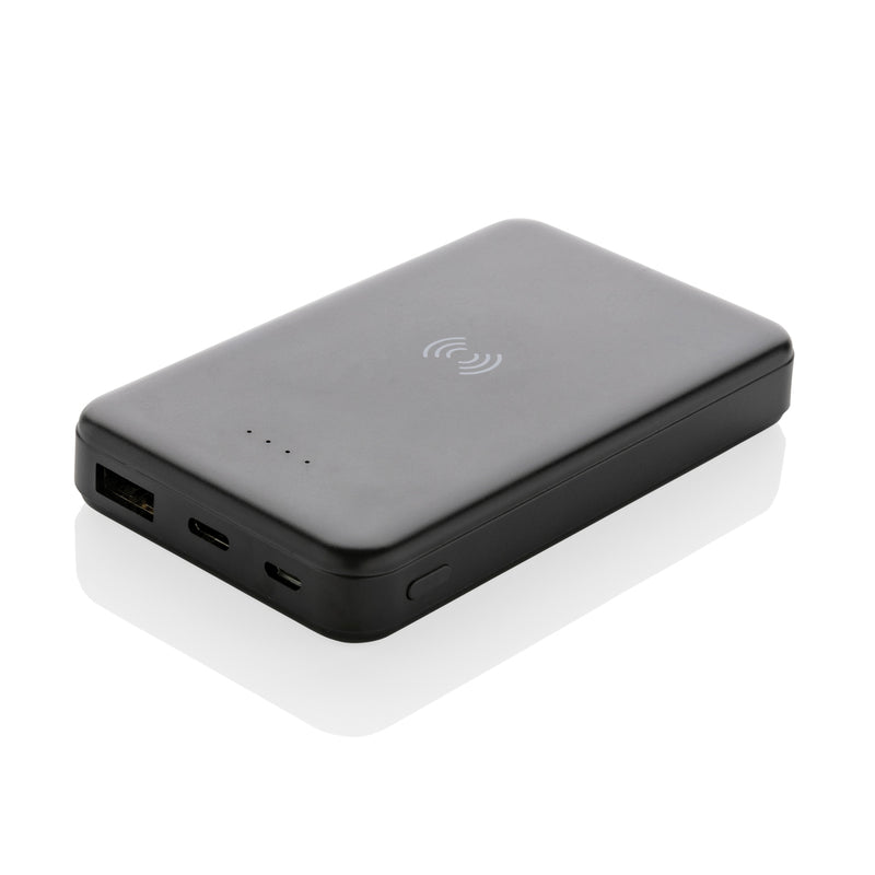 Load image into Gallery viewer, XD Collection recycled plastic 5,000 mAh wireless powerbank for phones and tablets with 5W charging capability.
