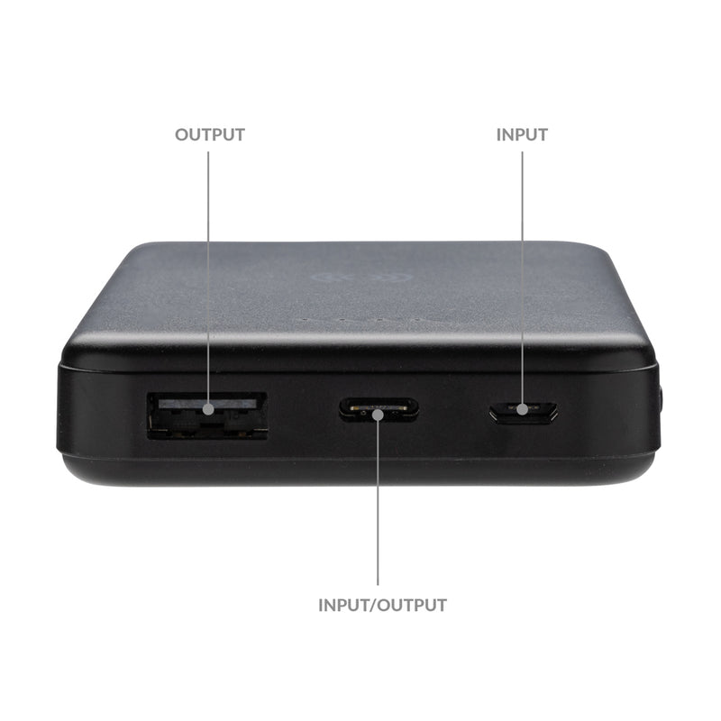 Load image into Gallery viewer, XD Collection RCS recycled plastic 5,000mAh wireless powerbank for phones and tablets, with 5W charging.
