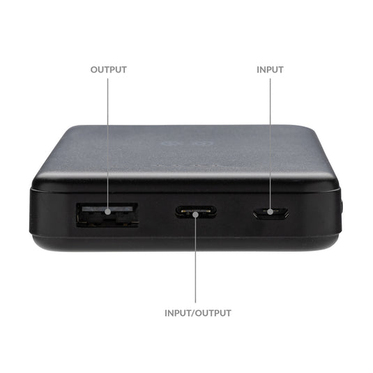XD Collection RCS recycled plastic 5,000mAh wireless powerbank for phones and tablets, with 5W charging.