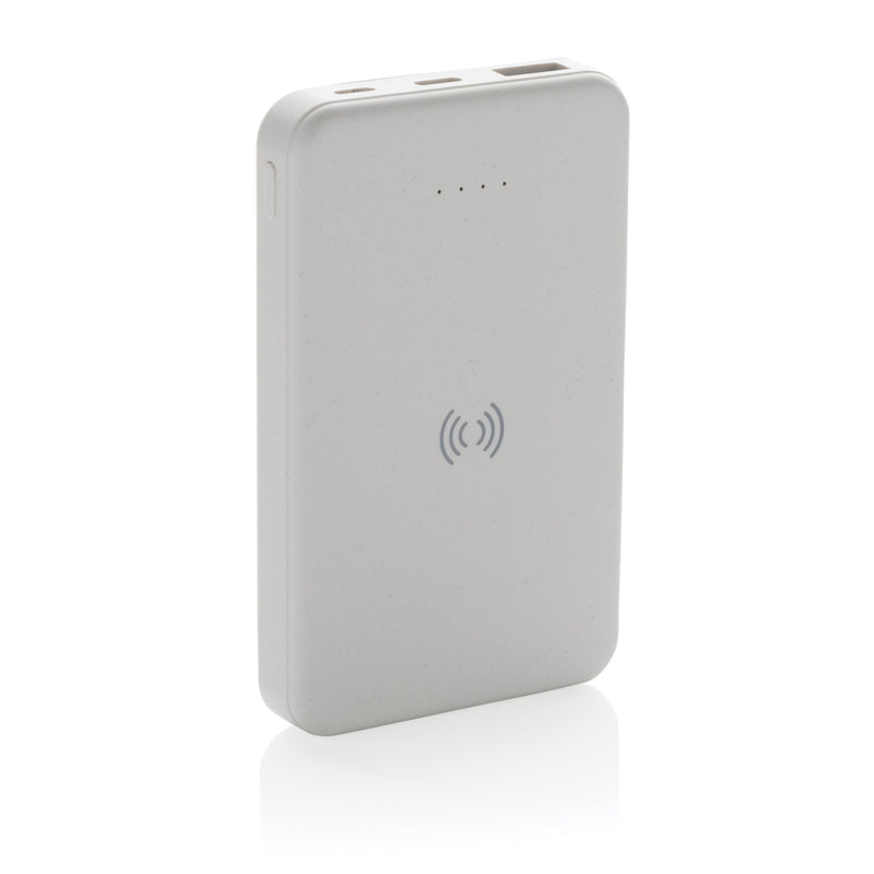 Load image into Gallery viewer, XD Collection RCS recycled plastic 5,000mAh wireless powerbank for phones and tablets, with 5W charging capability.
