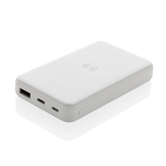 XD Collection RCS recycled plastic 5,000mAh wireless powerbank for phones and tablets, with 5W charging, in sleek design.