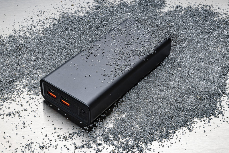 Load image into Gallery viewer, XD Xclusive Terra RCS recycled 20W aluminium power bank with 20,000mAh capacity for phones and tablets, sleek and durable design.
