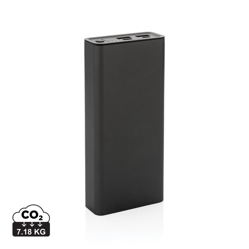 Load image into Gallery viewer, XD Xclusive Terra RCS recycled aluminum 20W powerbank with 20,000 mAh capacity for phones and tablets.

