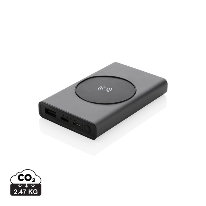 Terra RCS recycled aluminium 5000 mAh powerbank 5W wireless - Custom Wood Designs