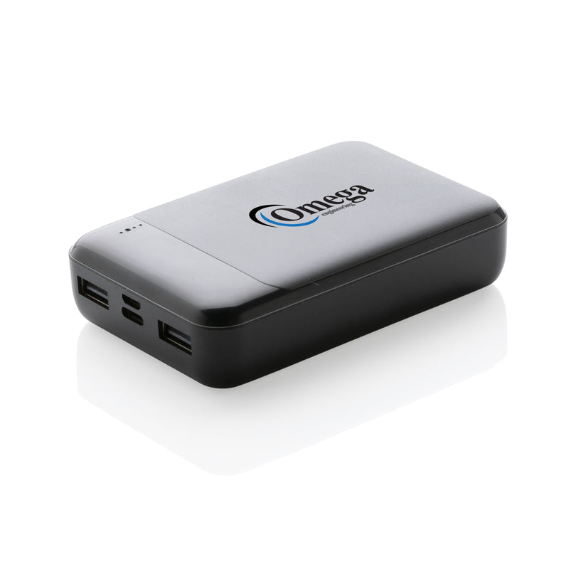 Load image into Gallery viewer, RCS standard recycled plastic 10.000 mAh powerbank - Custom Wood Designs

