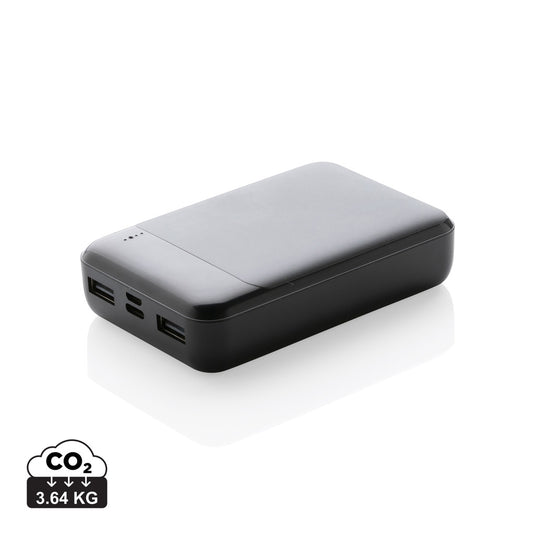 RCS standard recycled plastic 10.000 mAh powerbank - Custom Wood Designs