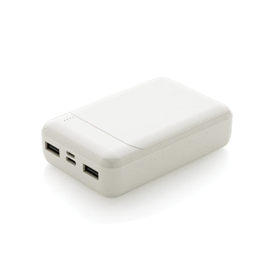 RCS standard recycled plastic 10.000 mAh powerbank - Custom Wood Designs
