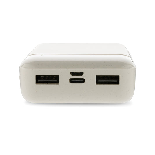 RCS standard recycled plastic 10.000 mAh powerbank - Custom Wood Designs