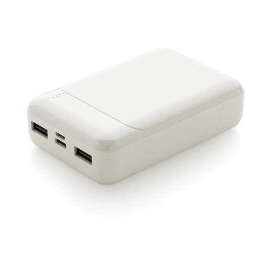 RCS standard recycled plastic 10.000 mAh powerbank - Custom Wood Designs