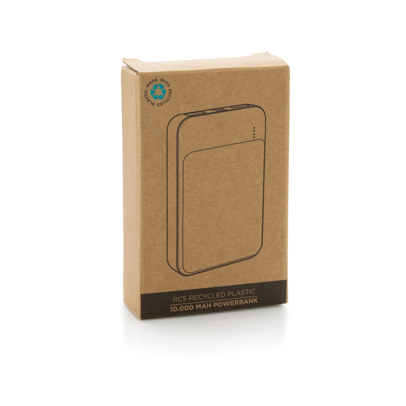 Load image into Gallery viewer, RCS standard recycled plastic 10.000 mAh powerbank - Custom Wood Designs
