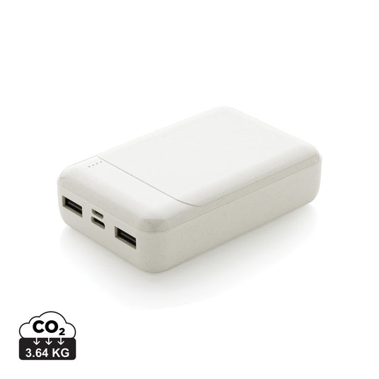 RCS standard recycled plastic 10.000 mAh powerbank - Custom Wood Designs