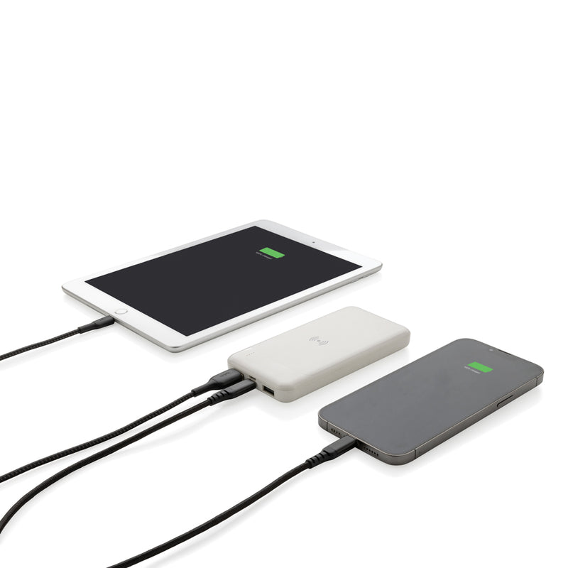 Load image into Gallery viewer, RCS standard recycled plastic wireless powerbank - Custom Wood Designs
