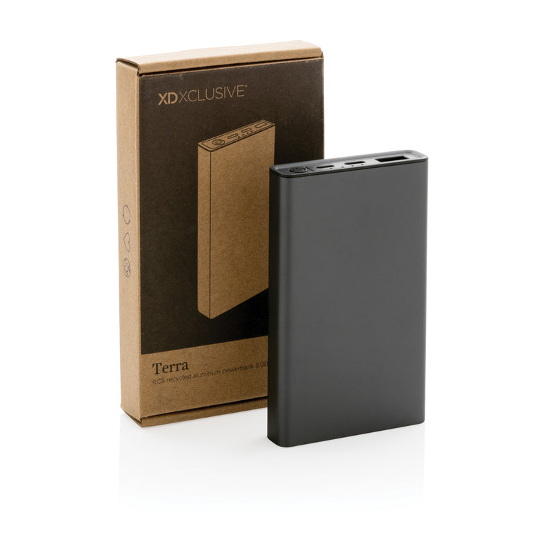 Load image into Gallery viewer, Terra RCS recycled aluminium powerbank 5.000 mAh - Custom Wood Designs
