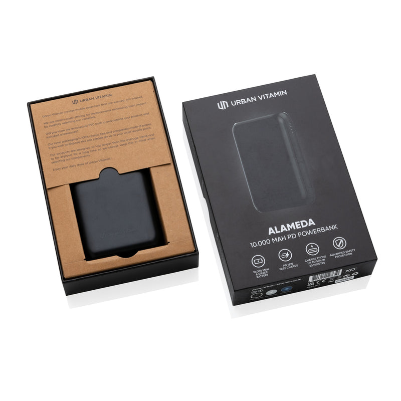 Load image into Gallery viewer, Urban Vitamin Alameda 10.000 mAh 18W PD powerbank - Custom Wood Designs
