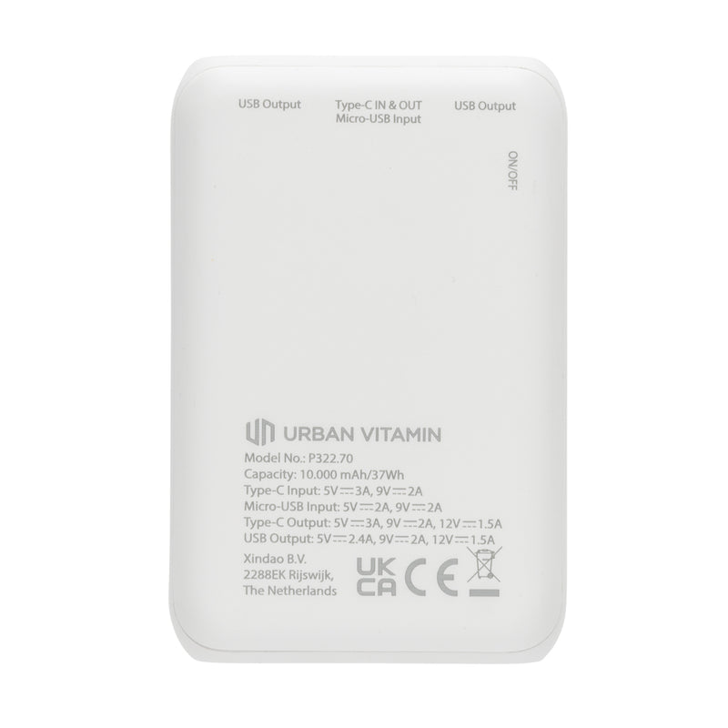 Load image into Gallery viewer, Urban Vitamin Alameda 10.000 mAh 18W PD powerbank - Custom Wood Designs
