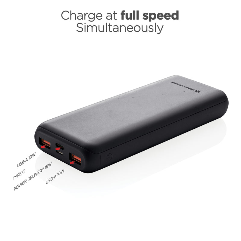 Load image into Gallery viewer, Urban Vitamin Pasadena 20.000 mAh 18W PD powerbank - Custom Wood Designs
