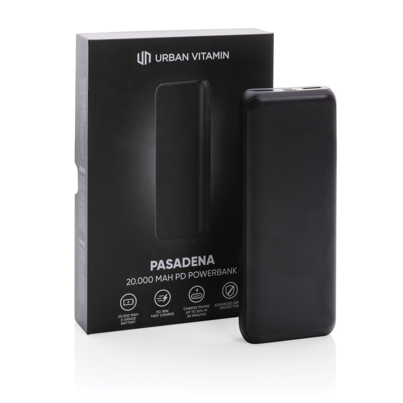Load image into Gallery viewer, Urban Vitamin Pasadena 20.000 mAh 18W PD powerbank - Custom Wood Designs
