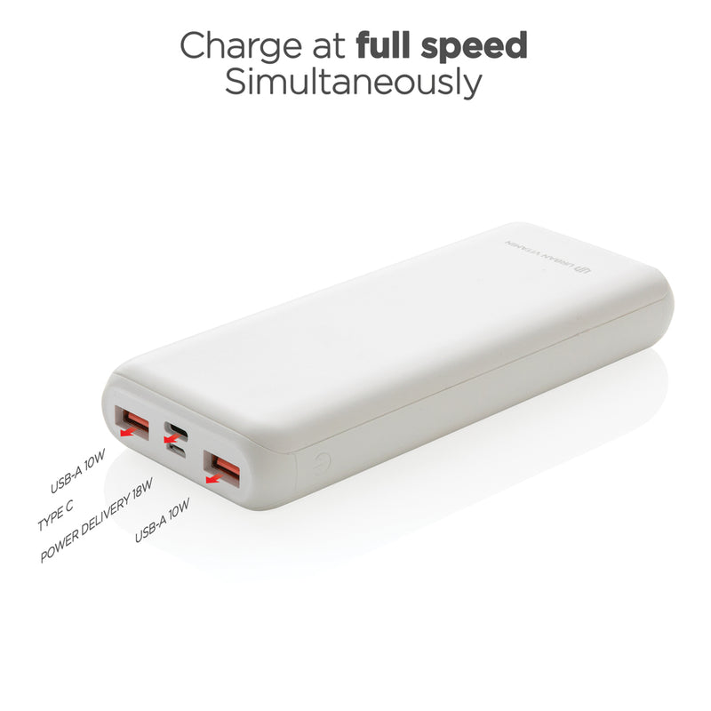Load image into Gallery viewer, Urban Vitamin Pasadena 20.000 mAh 18W PD powerbank - Custom Wood Designs
