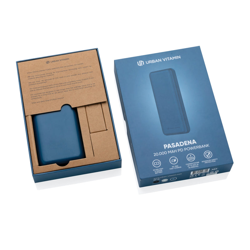 Load image into Gallery viewer, Urban Vitamin Pasadena 20.000 mAh 18W PD powerbank - Custom Wood Designs
