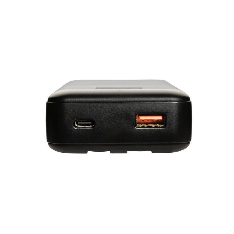 Load image into Gallery viewer, XD Collection Gridley RCS plastic 20000mAh 65W laptop power bank with USB ports for phone and tablet charging.
