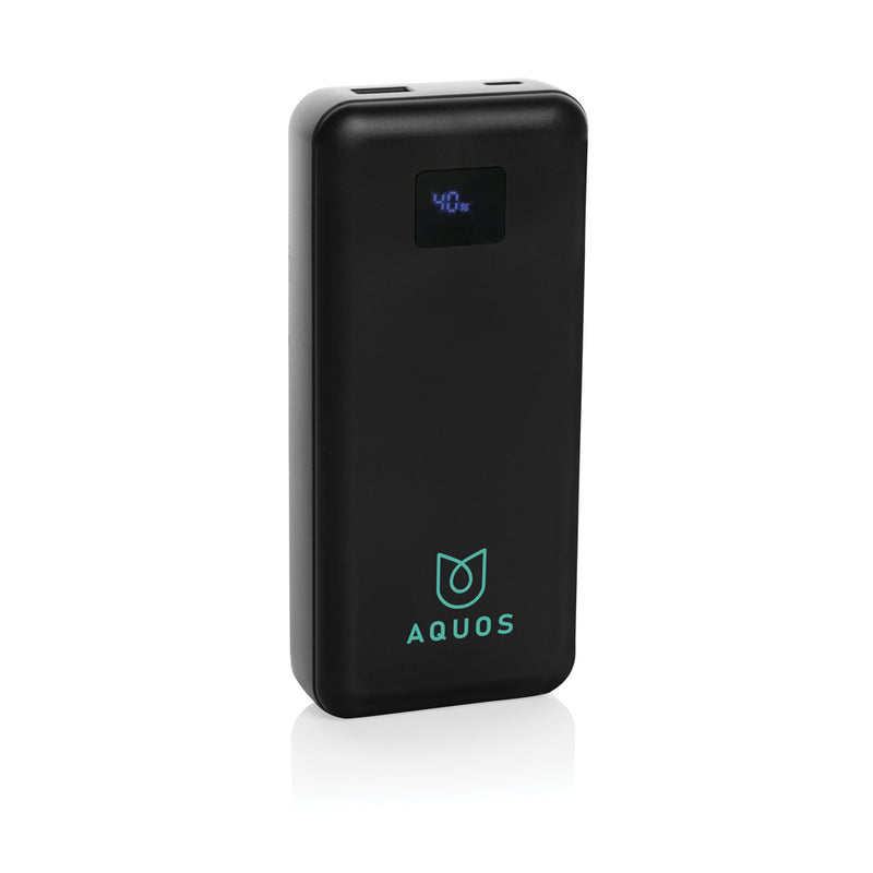 Load image into Gallery viewer, XD Collection Gridley RCS plastic 20000 65W laptop powerbank for phones and tablets, with portable design and multiple charging ports.
