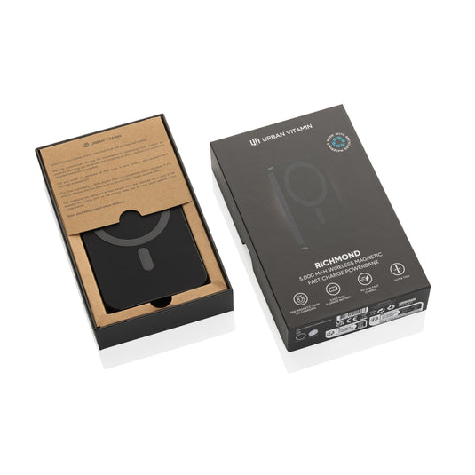 Urban Vitamin Richmond RCS plastic/alu 5000mah powerbank - Custom Wood Designs