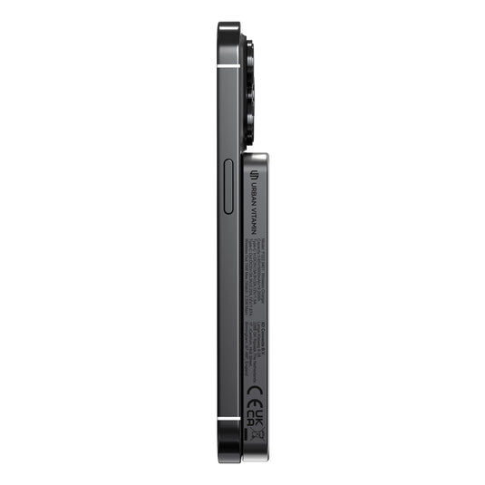 Urban Vitamin Marin 5000mAh magnetic wireless powerbank charging phone and tablet with 15W fast wireless charging.