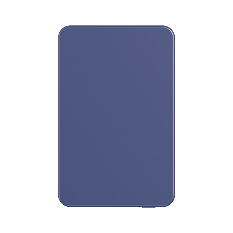 Load image into Gallery viewer, Urban Vitamin Marin 5000mAh magnetic wireless powerbank for phones and tablets, with 15W fast charging, shown attached to a device.
