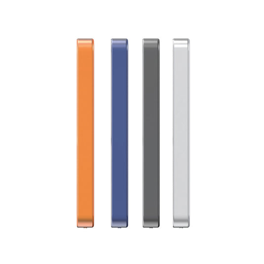 Urban Vitamin Marin 5000mAh magnetic wireless powerbank charging phone and tablet, with 15W fast wireless charging capability.