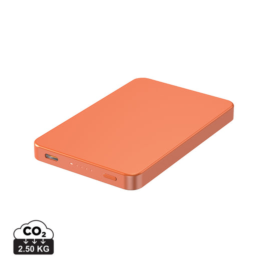 Urban Vitamin Marin 5000mAh magnetic wireless powerbank with 15W fast charging for phones and tablets.