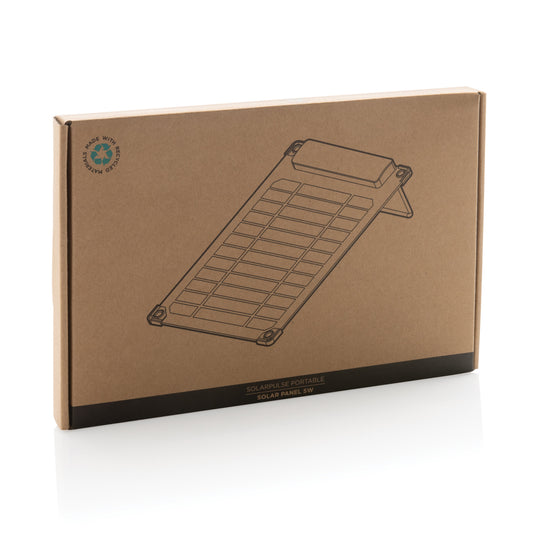 Solarpulse rplastic portable solar panel 5W - Custom Wood Designs