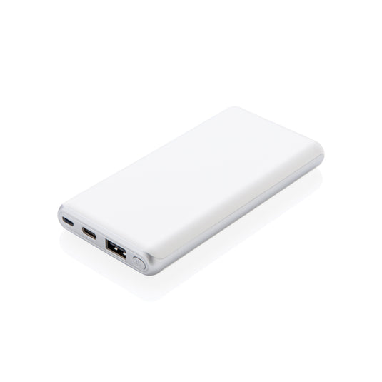 XD Collection 10,000mAh powerbank with fast charging PD port, compact design for phones and tablets charging.