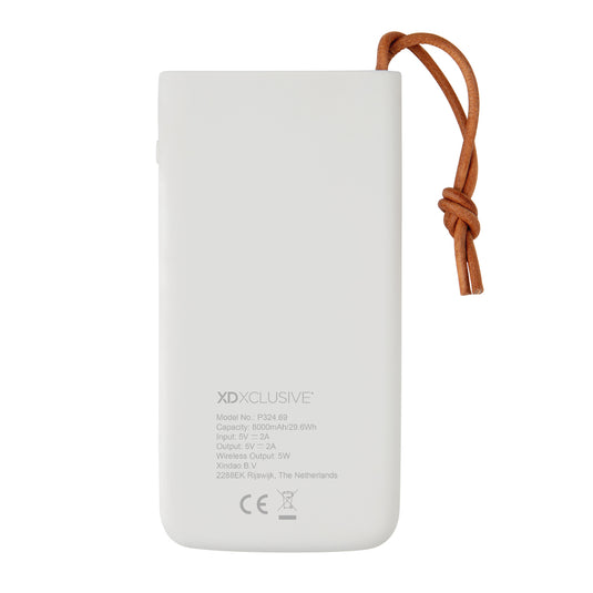 Aria 8.000 mAh 5W wireless charging powerbank - Custom Wood Designs