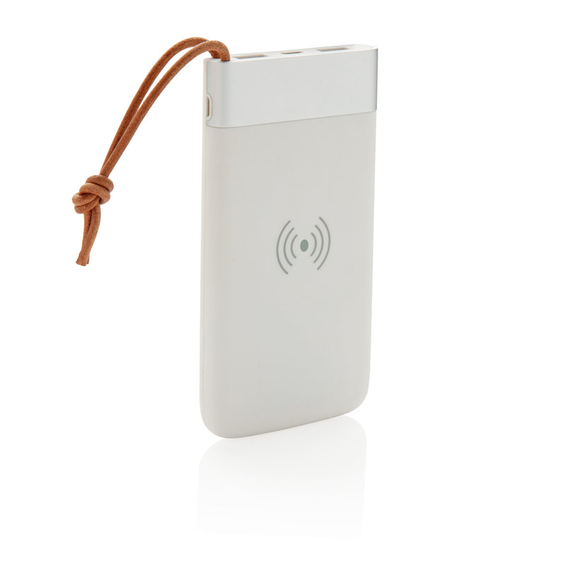 Load image into Gallery viewer, Aria 8.000 mAh 5W wireless charging powerbank - Custom Wood Designs
