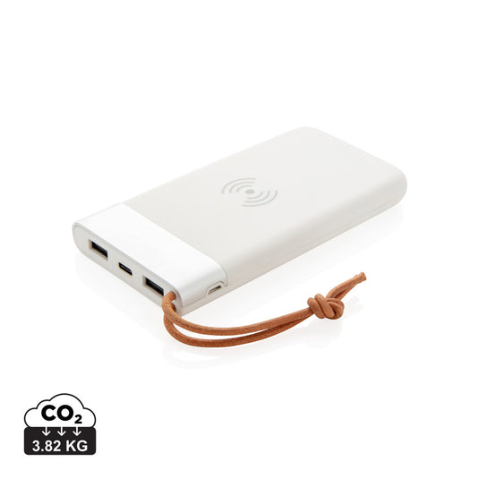 Aria 8.000 mAh 5W wireless charging powerbank - Custom Wood Designs