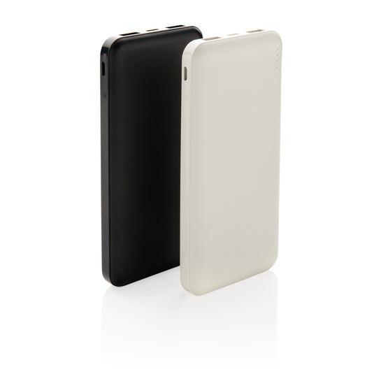 XD Collection 10,000 mAh high-density pocket powerbank for phones and tablets, compact portable charger with USB ports.