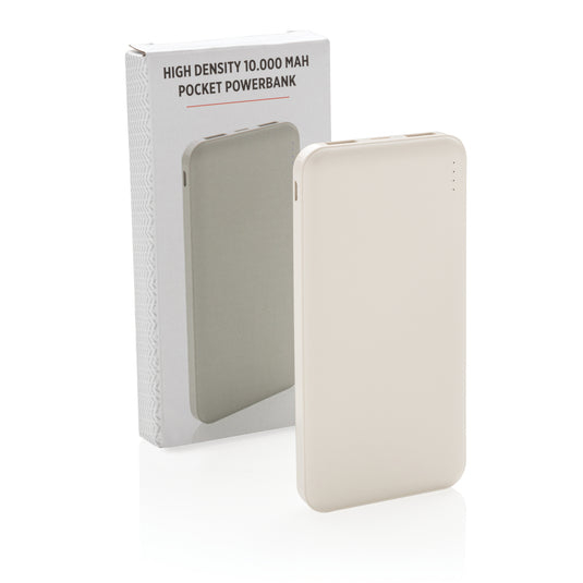 XD Collection high-density 10,000 mAh pocket powerbank for phones and tablets, compact portable charging accessory.