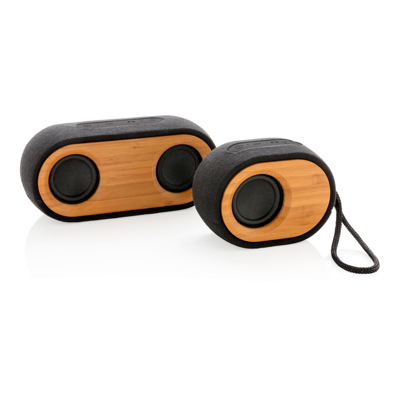 Load image into Gallery viewer, Bamboo X double speaker - Custom Wood Designs
