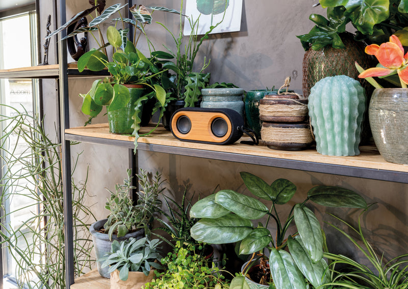 Load image into Gallery viewer, Bamboo X double speaker - Custom Wood Designs
