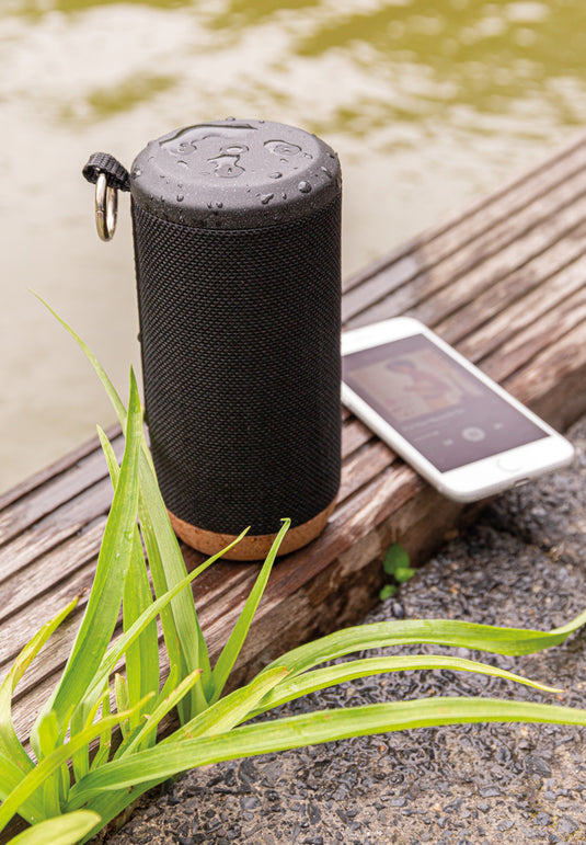 Baia 10W wireless speaker, cork - Custom Wood Designs