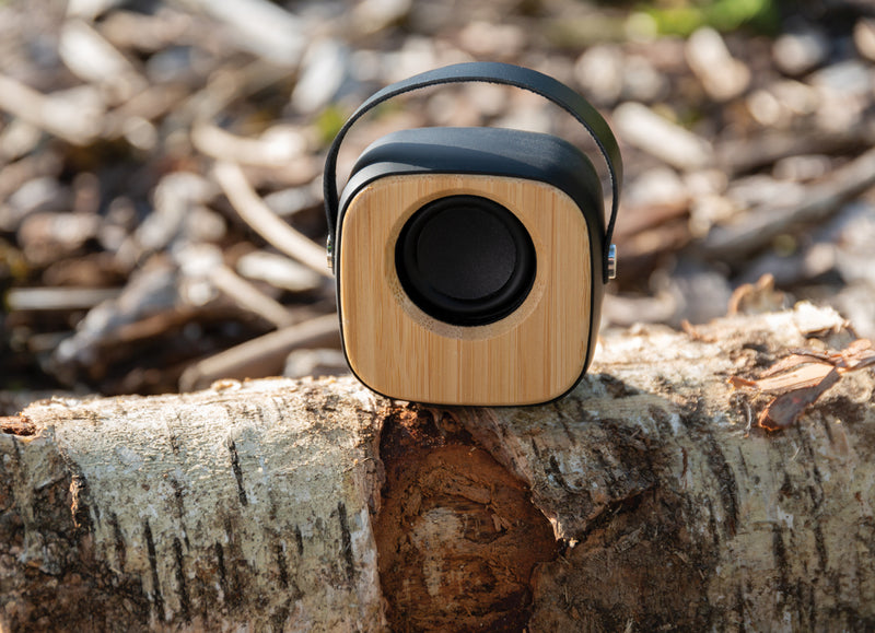Load image into Gallery viewer, Bamboo 3W Wireless Fashion Speaker - Custom Wood Designs
