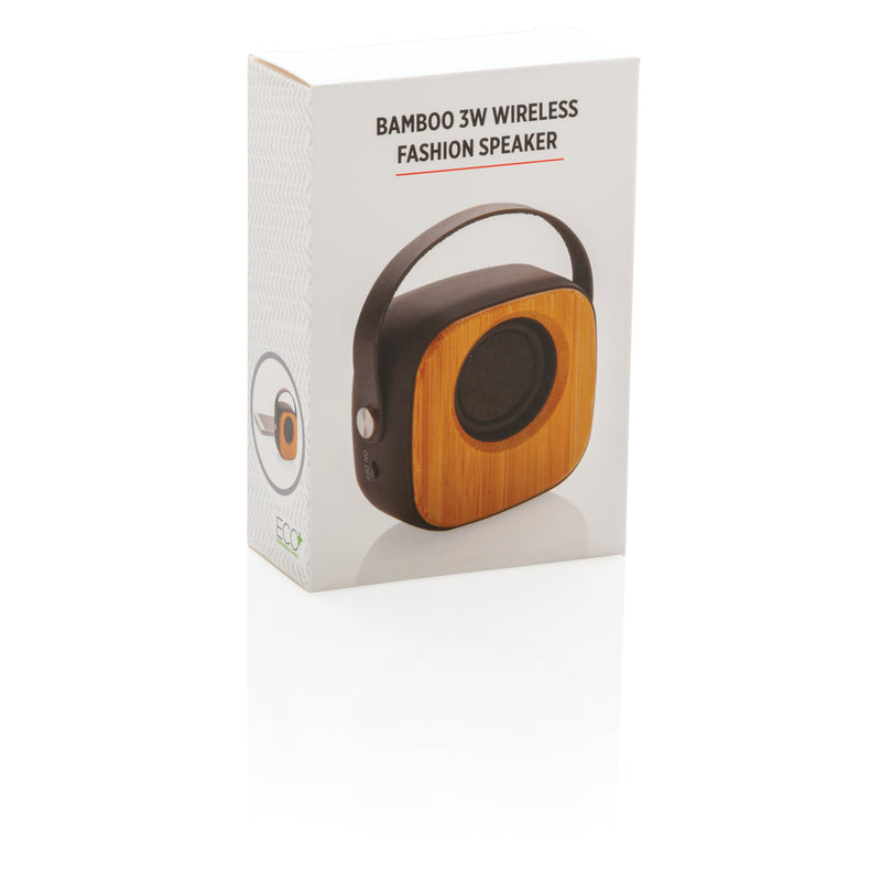 Load image into Gallery viewer, Bamboo 3W Wireless Fashion Speaker - Custom Wood Designs
