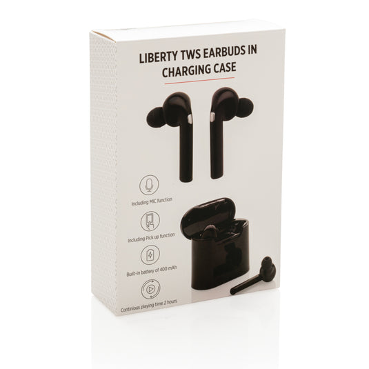 Liberty wireless earbuds in charging case - Custom Wood Designs