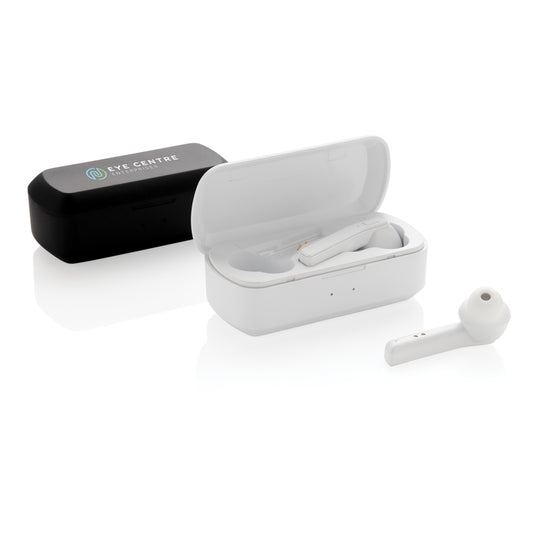 Free Flow TWS earbuds in charging case - Custom Wood Designs