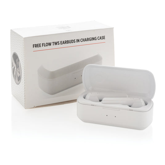 Free Flow TWS earbuds in charging case - Custom Wood Designs