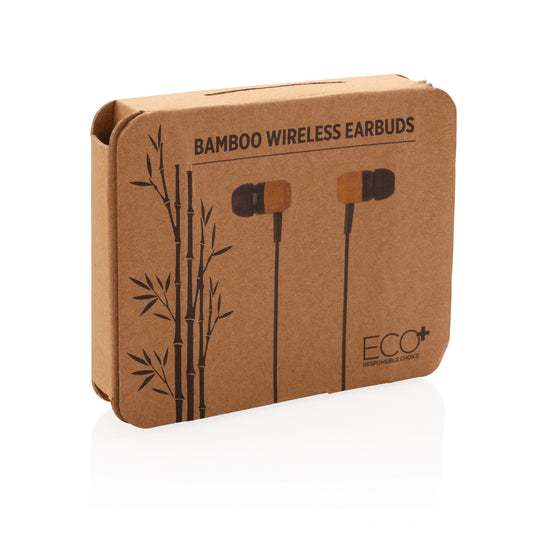 Bamboo wireless earbuds - Custom Wood Designs