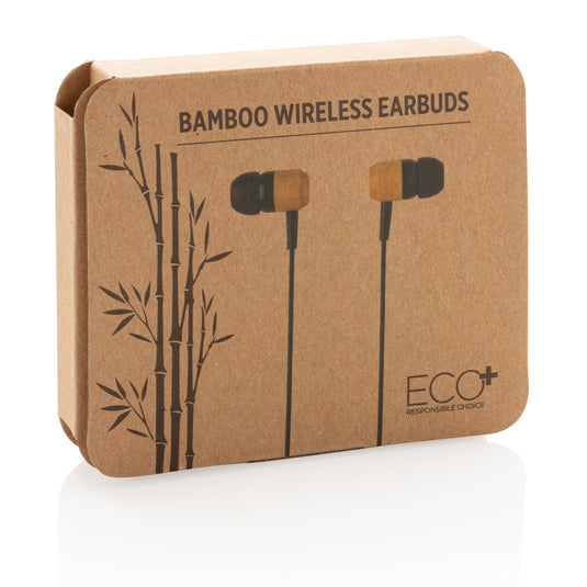 Bamboo wireless earbuds - Custom Wood Designs