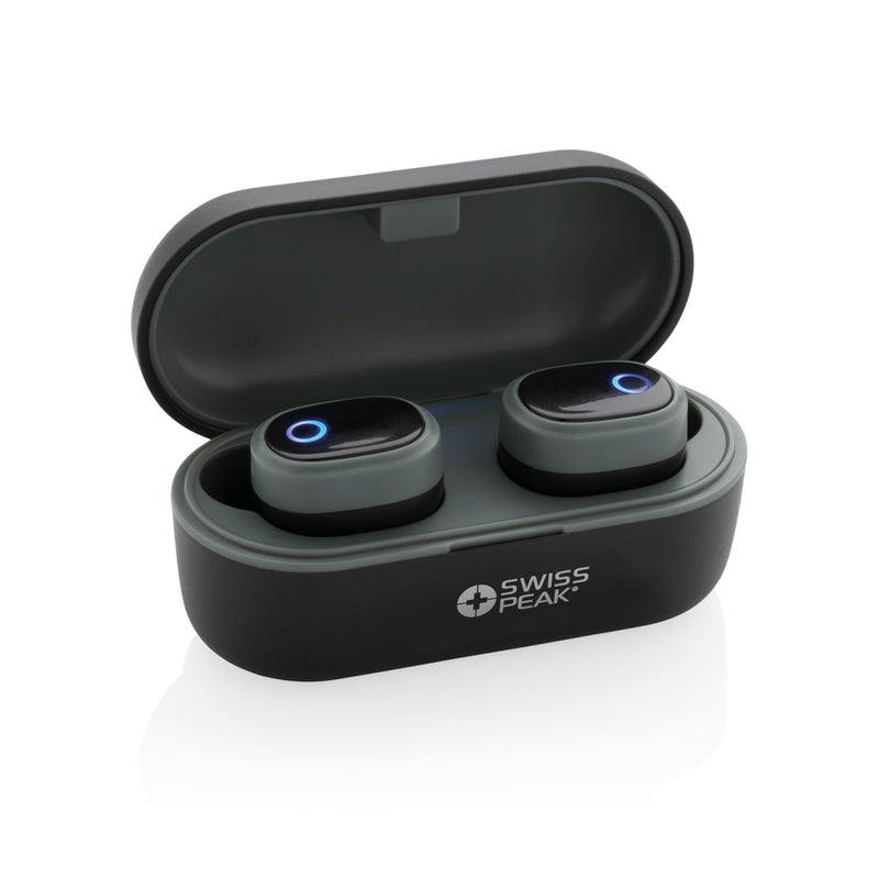 Load image into Gallery viewer, Swiss peak TWS earbuds - Custom Wood Designs

