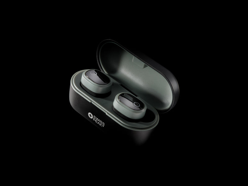 Load image into Gallery viewer, Swiss peak TWS earbuds - Custom Wood Designs
