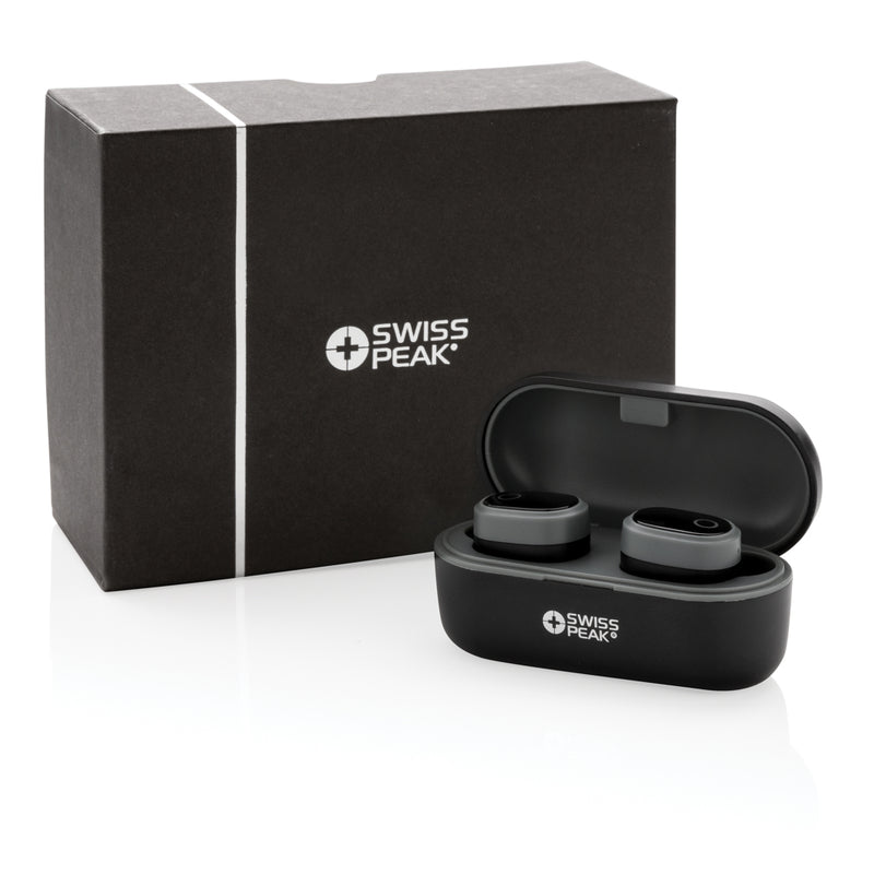 Load image into Gallery viewer, Swiss peak TWS earbuds - Custom Wood Designs
